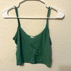 Green Crop Top